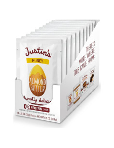 Mantequilla de Almendra con Miel Justin's 10 Paquetes 32.51g