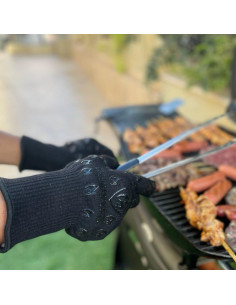 Guantes de Horno Grill Armor Negros 500C Manga Extra Larga 2