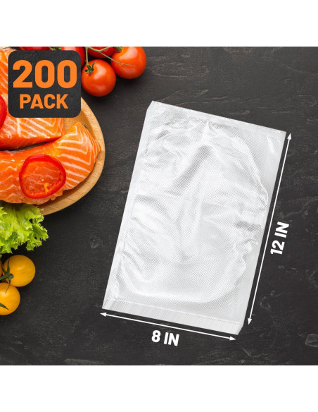 Bolsas de Sellado al Vacío Sin BPA 20x30 cm 200 Unidades