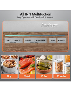 Selladora al Vacío Anybear 120W 90kPa con Cortador y Pantalla 2