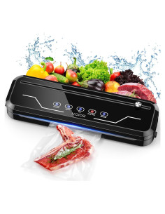 Máquina Selladora al Vacío KOIOS HK048 120W 6-en-1 Negro