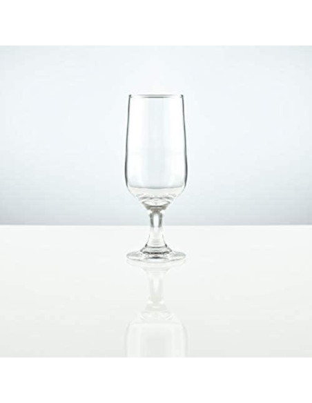 Juego de Vasos de Cerveza Burns Glass 6Pcs Flauta 250ml