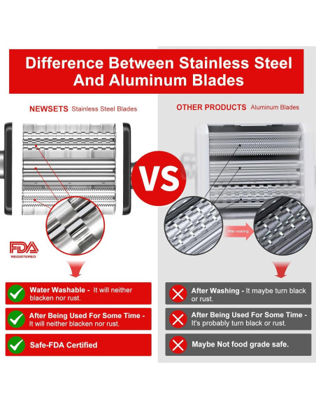 Accesorio para hacer pasta 3 en 1 NEWSETS para KitchenAid