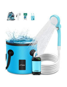 Ducha Portátil WADEO 20L Eléctrica para Camping y Viajes