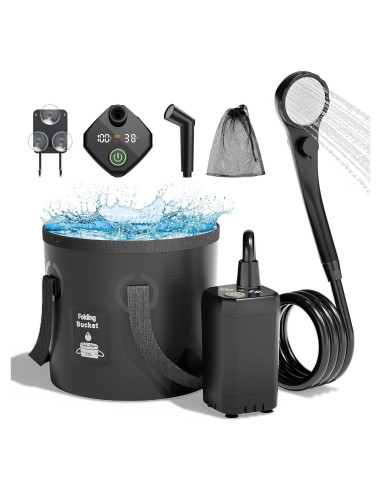 Ducha portátil Moriko YT-100w, 6000mAh, cabezal filtrado