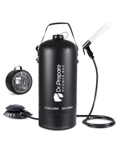Ducha de Camping DR.PREPARE 5 Galones con Bomba de Pie