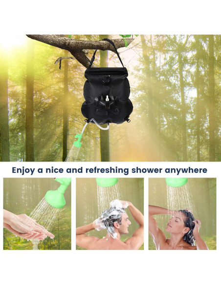 Bolsa de Ducha Solar Cljlixcy 20L Portátil para Camping