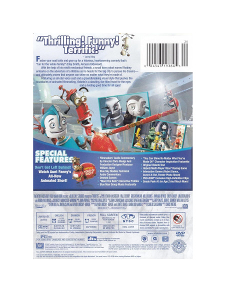 DVD Robots 20th Century Fox Animación 89 min Doblado