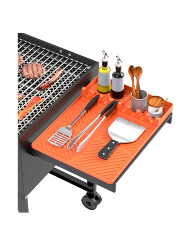 Alfombrilla de Silicona para Parrilla Blackstone Naranja 40x29 cm