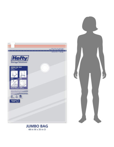 Bolsas de Almacenamiento al Vacío Hefty Shrink-Pak Jumbo - 3 Unidades