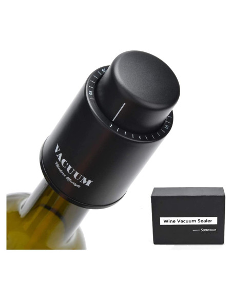 2 Tapones de Vacío para Botellas de Vino Sunwuun - Conservador Reutilizable
