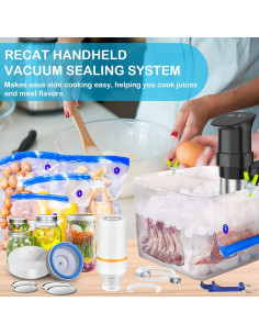 Sellador al Vacío RECAT 46 PCS con Bolsas y Clips 2