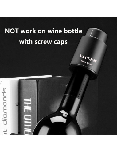 2 Tapones de Vacío para Botellas de Vino Sunwuun - Conservador Reutilizable