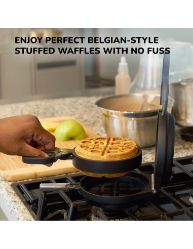 Plancha de Waffles Rellena Wonderffle 12.7 cm Antiadherente