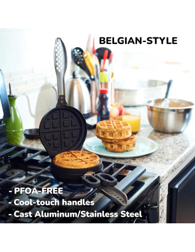 Plancha de Waffles Rellena Wonderffle 12.7 cm Antiadherente