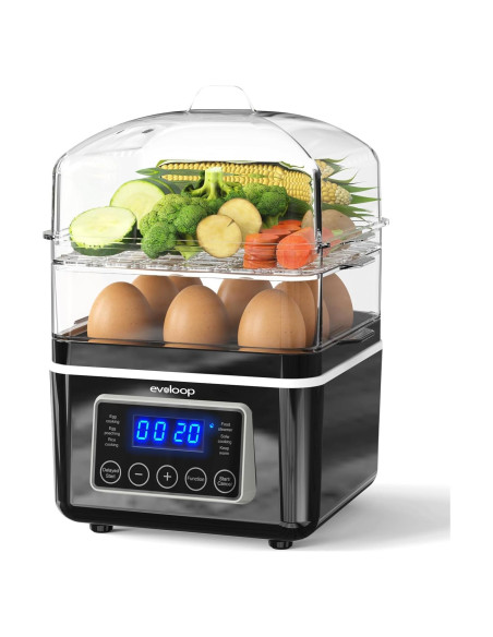 Vaporera eléctrica Evoloop 4L 2 niveles con apagado automático