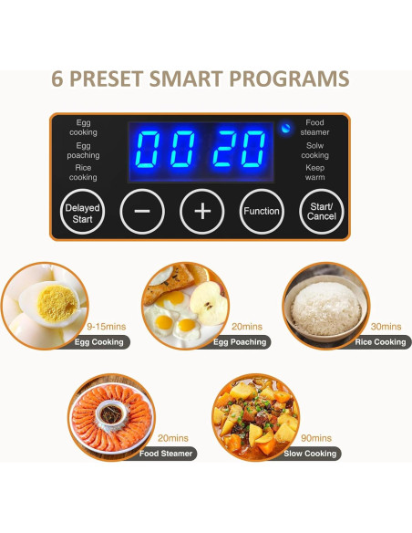 Vaporera eléctrica Evoloop 4L 2 niveles con apagado automático