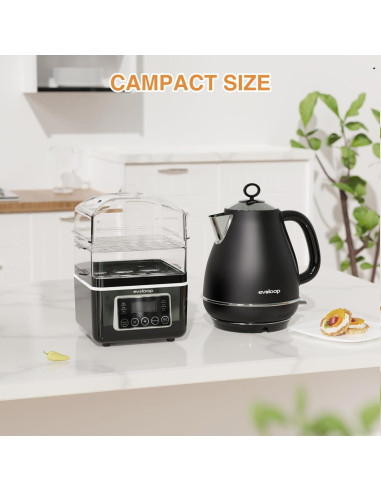 Vaporera eléctrica Evoloop 4L 2 niveles con apagado automático