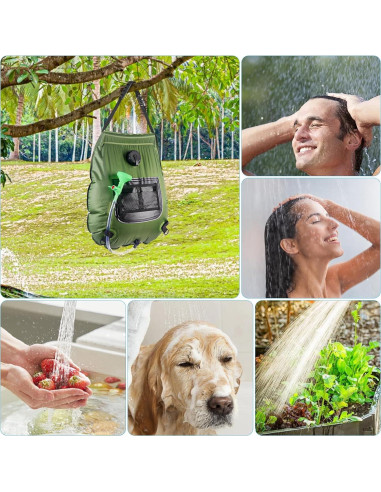 Bolsa de Ducha Solar FENSAN 20L Portátil para Camping