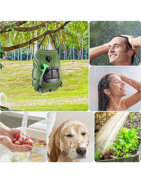 Bolsa de Ducha Solar FENSAN 20L Portátil para Camping
