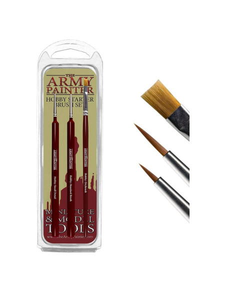 Conjunto de Pinceles The Army Painter - 3 Pinceles Acrílicos
