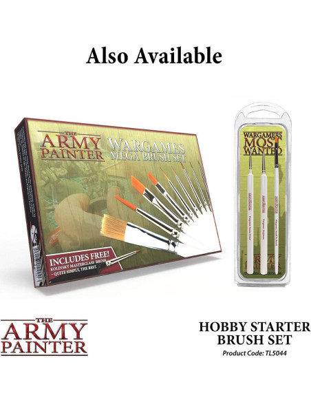 Conjunto de Pinceles The Army Painter - 3 Pinceles Acrílicos