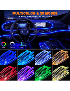 Luces LED de tira Jushope 5 en 1 RGB 599.64 cm con APP 2