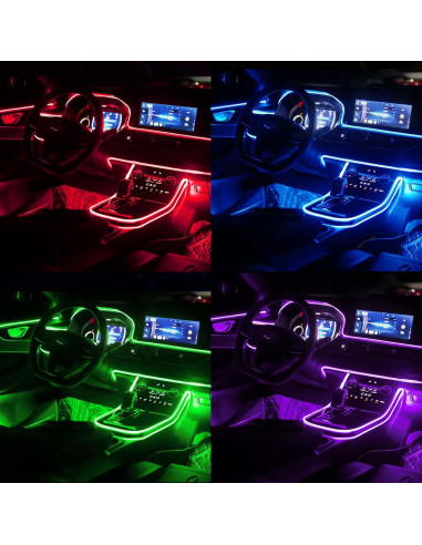 Luces LED de tira Jushope 5 en 1 RGB 599.64 cm con APP