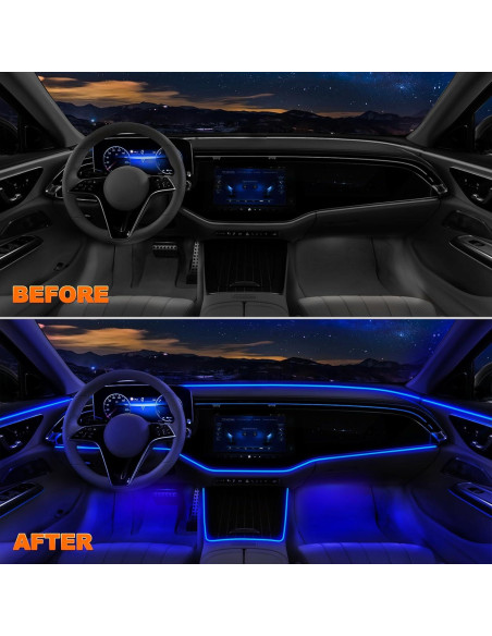 Luces LED de tira Jushope 5 en 1 RGB 599.64 cm con APP