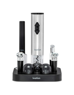 Juego de Vino 9 Piezas Ivation | Sacacorchos Eléctrico y Más