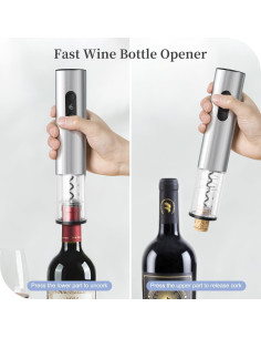 Abridor de Vino Eléctrico ELMWAY KB1-602302AL Acero Inoxidable 2