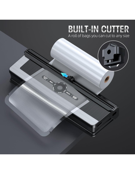 Máquina Selladora al Vacío 8 en 1 con Cortador Integrado - AP-22