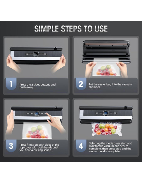 Máquina Selladora al Vacío 8 en 1 con Cortador Integrado - AP-22