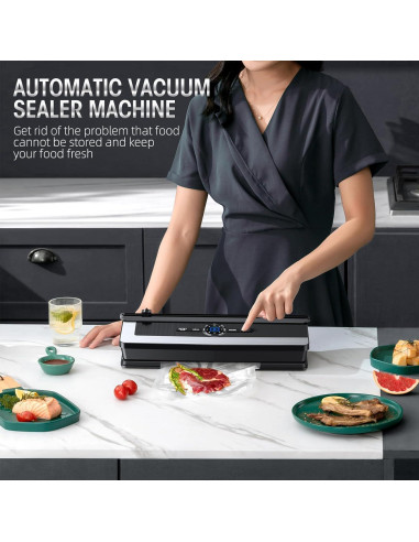 Máquina Selladora al Vacío 8 en 1 con Cortador Integrado - AP-22