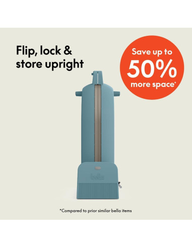 Máquina de Waffles BELLA Flip-n-Store 1000W Cerámica Surf