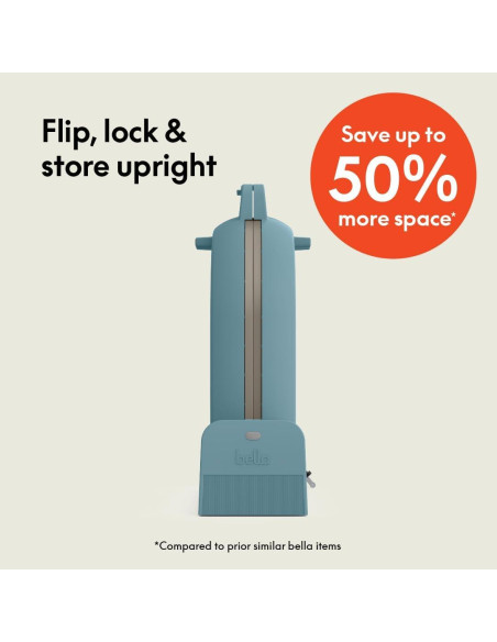 Máquina de Waffles BELLA Flip-n-Store 1000W Cerámica Surf