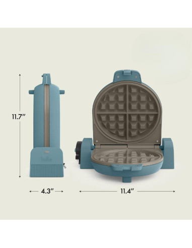 Máquina de Waffles BELLA Flip-n-Store 1000W Cerámica Surf
