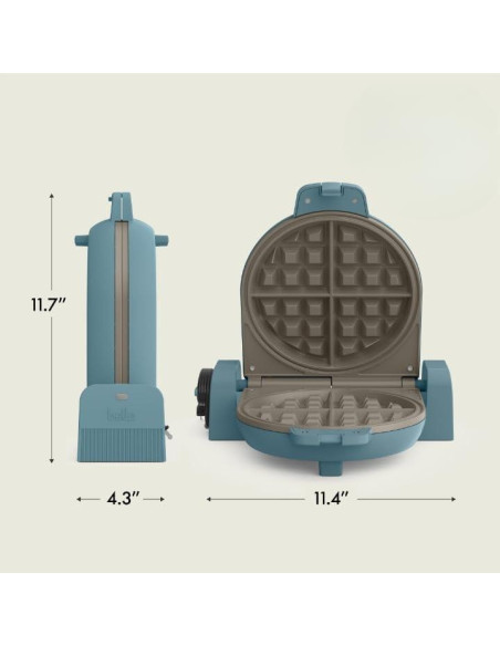 Máquina de Waffles BELLA Flip-n-Store 1000W Cerámica Surf