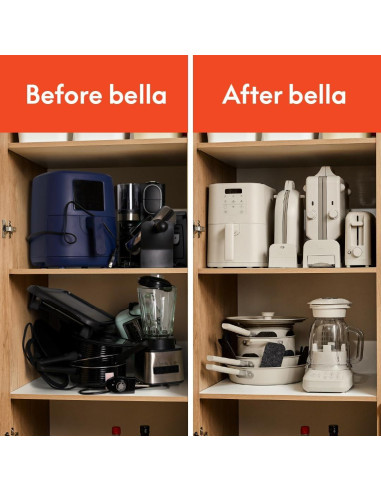 Máquina de Waffles BELLA Flip-n-Store 1000W Cerámica Surf