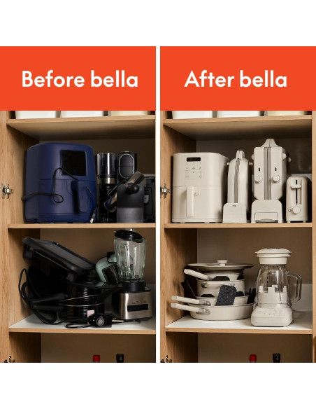 Máquina de Waffles BELLA Flip-n-Store 1000W Cerámica Surf