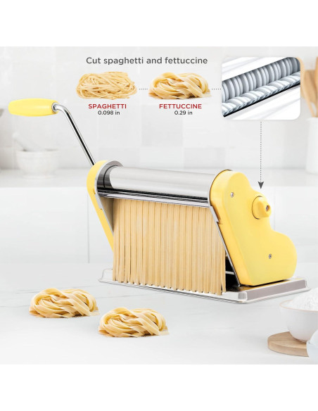 Máquina de Pasta PASTALINDA 26 cm Acero Inoxidable Amarillo
