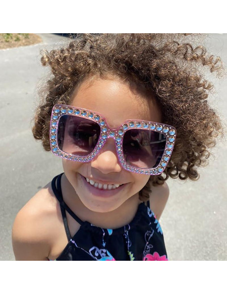 Gafas de Sol para Niñas LWBTOSEE con Rhinestones - Oro Rosa Gafas de Sol para Niñas LWBTOSEE con Rhinestones - Oro Rosa