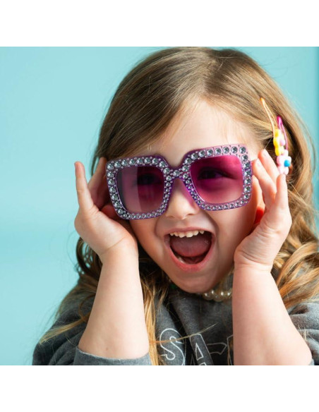 Gafas de Sol para Niñas LWBTOSEE con Rhinestones - Oro Rosa Gafas de Sol para Niñas LWBTOSEE con Rhinestones - Oro Rosa