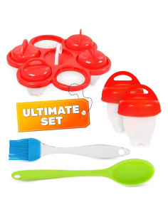 Set de 6 Cápsulas de Cocina para Huevos Duros - Silicona