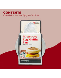Sartén para Muffin de Huevo Jacent Microondas 12cm Antiadherente 2