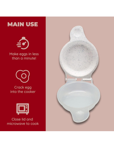 Sartén para Muffin de Huevo Jacent Microondas 12cm Antiadherente