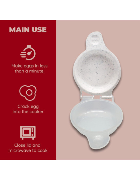 Sartén para Muffin de Huevo Jacent Microondas 12cm Antiadherente