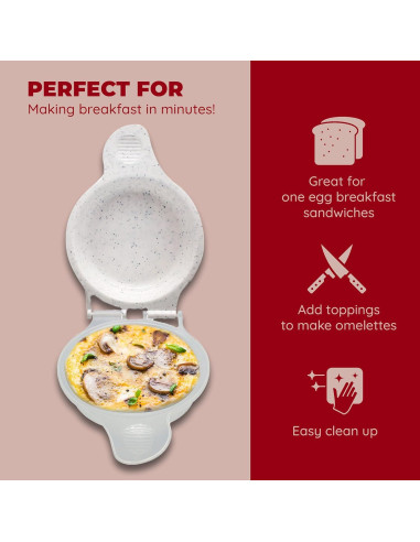 Sartén para Muffin de Huevo Jacent Microondas 12cm Antiadherente