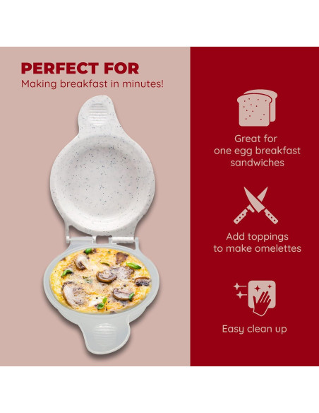 Sartén para Muffin de Huevo Jacent Microondas 12cm Antiadherente