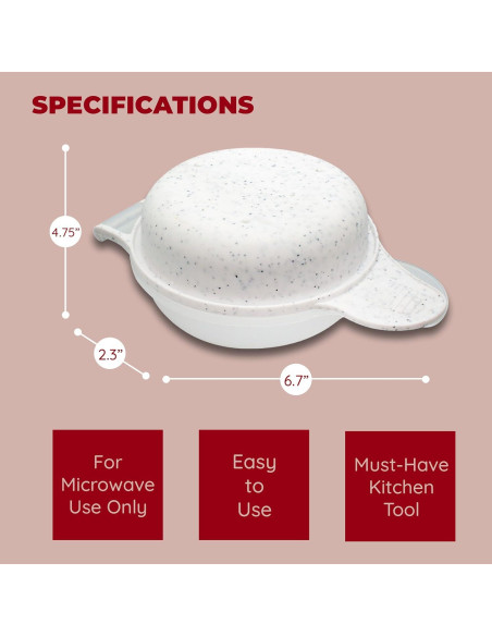 Sartén para Muffin de Huevo Jacent Microondas 12cm Antiadherente